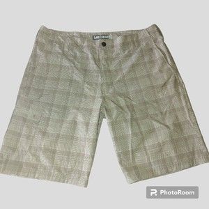 Lee Dungarees Men's Shorts Size 34 Pockets Gray Plaid Light-Weight Stretch